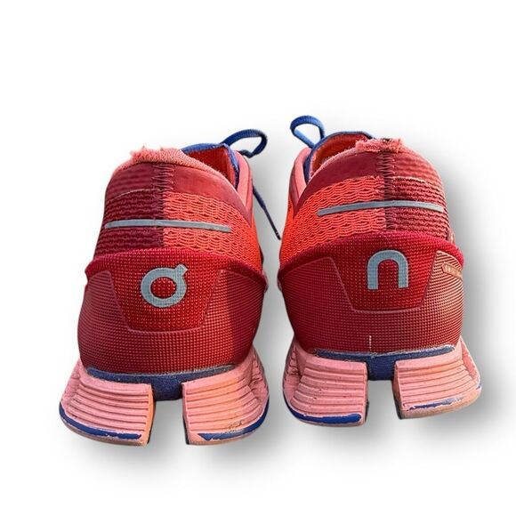 ON Cloud X Running Sneakers Shoes Red/Flash Women's size 8 - Picture 6 of 14